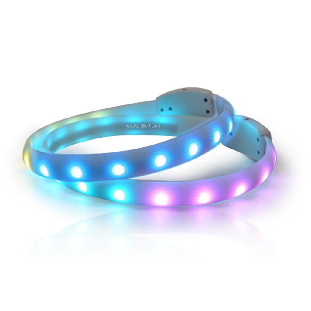 Flash Collar- USB Charging Anti-Lost Silicone Necklace