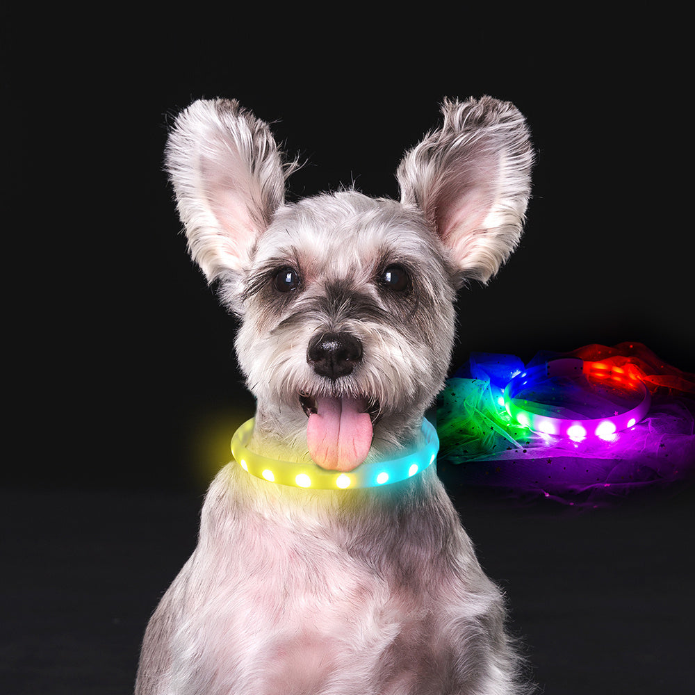 Flash Collar- USB Charging Anti-Lost Silicone Necklace