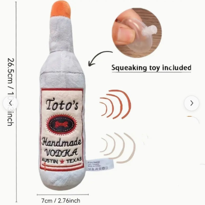 Plush Wine Bottle Sounding Toy