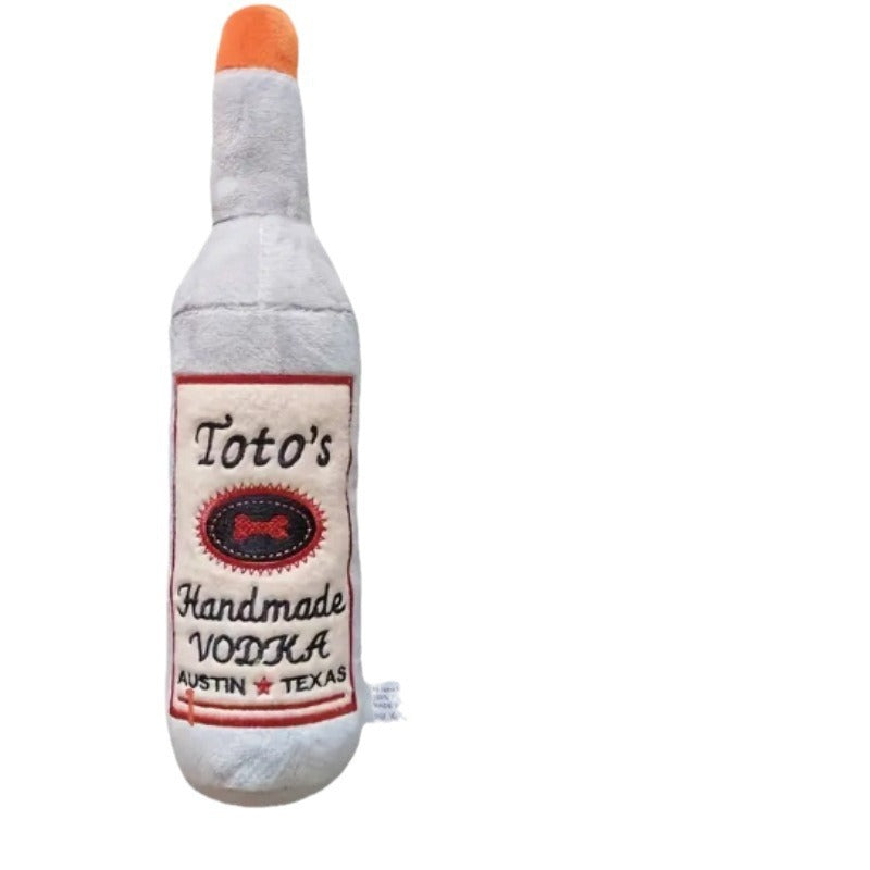 Plush Wine Bottle Sounding Toy
